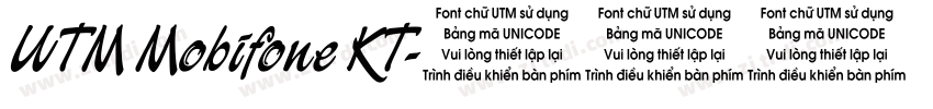 UTM Mobifone KT字体转换
